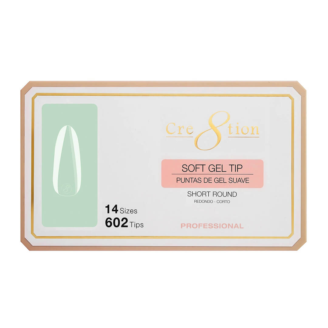 Cre8tion Soft Gel Tips - Short Round