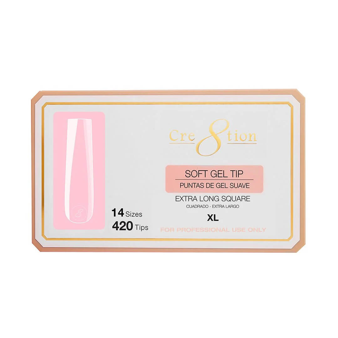 Cre8tion Soft Gel Tips - Extra Long Square XL