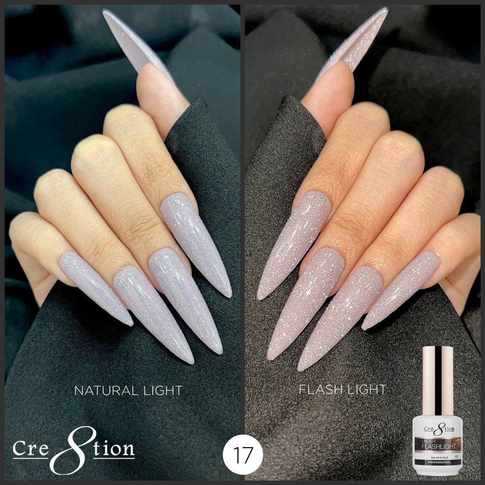 Cre8tion Soak Off Gel 0.5 Oz - Under Flash Light *Pick Your Colors*