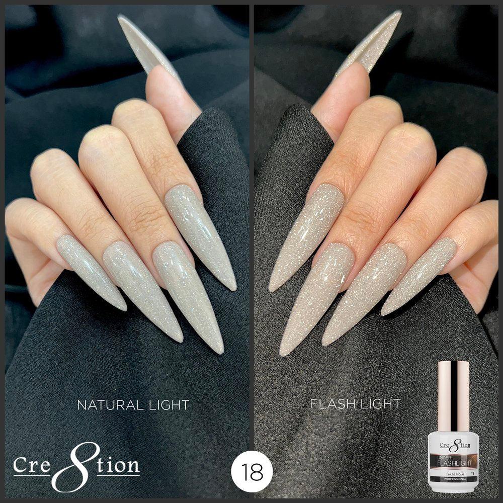 Cre8tion Soak Off Gel 0.5 Oz - Under Flash Light *Pick Your Colors*