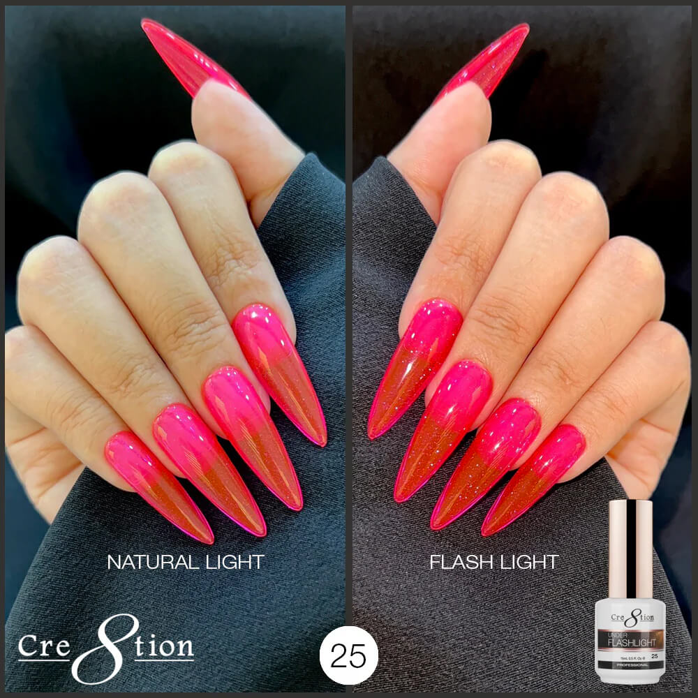 Cre8tion Soak Off Gel 0.5 Oz - Under Flash Light *Pick Your Colors*