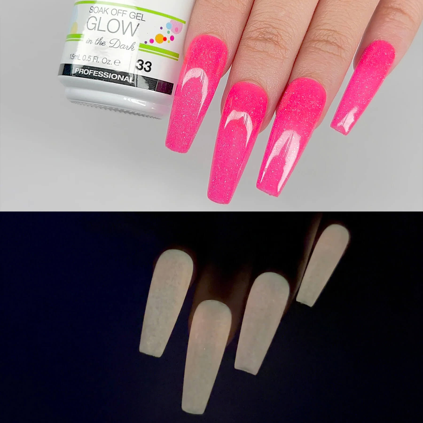 Cre8tion Glow In The Dark Soak Off Gel .5 oz *Pick Your Colors*