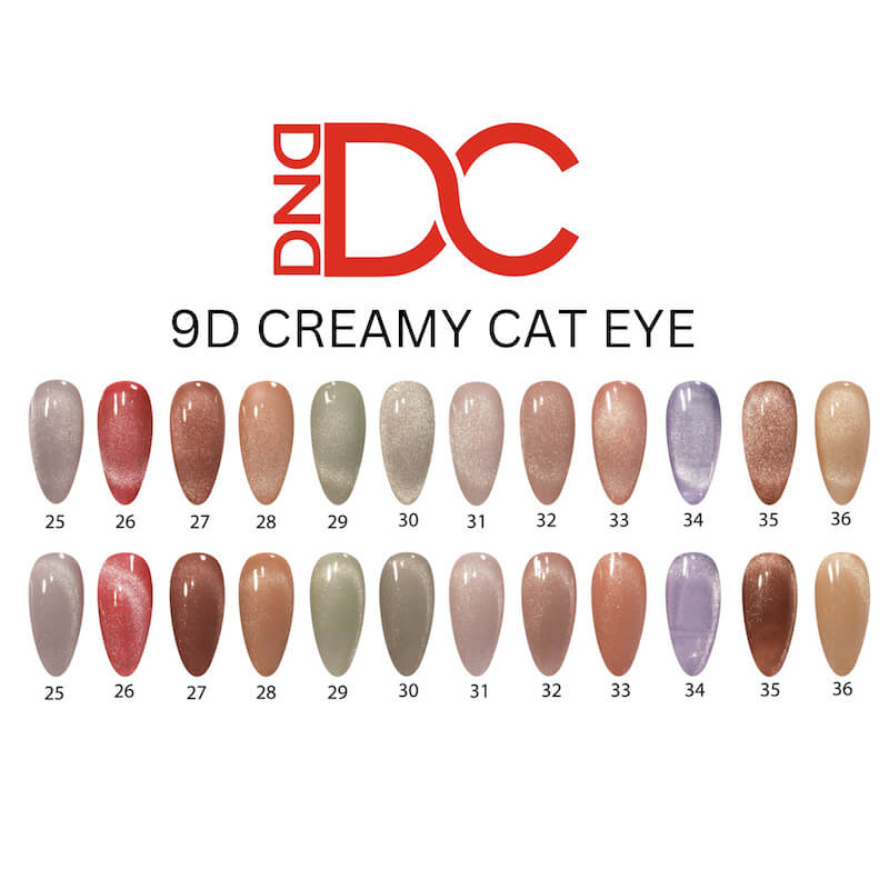 DND DC Gel Polish 9D Cat Eye 0.5 Oz - Smoothie #07 – Velvet Fern