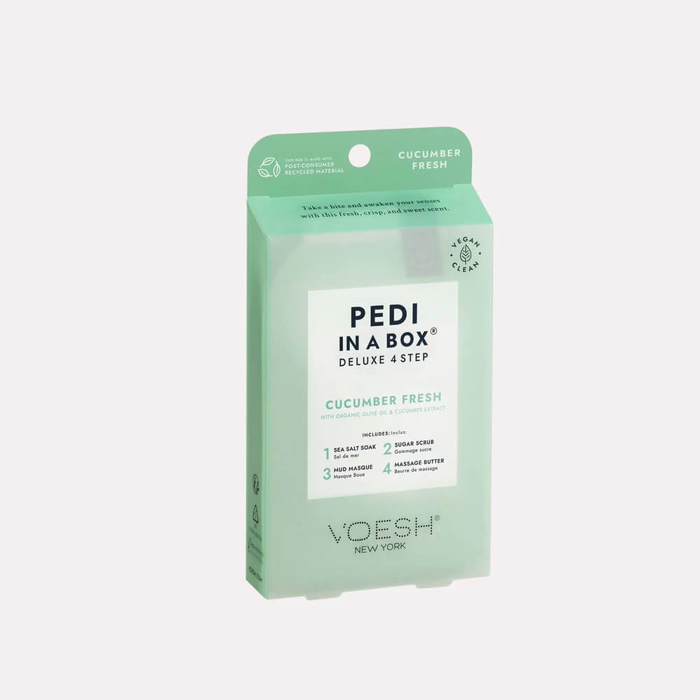VOESH Pedi In A Box Deluxe 4 Step | CUCUMBER FRESH