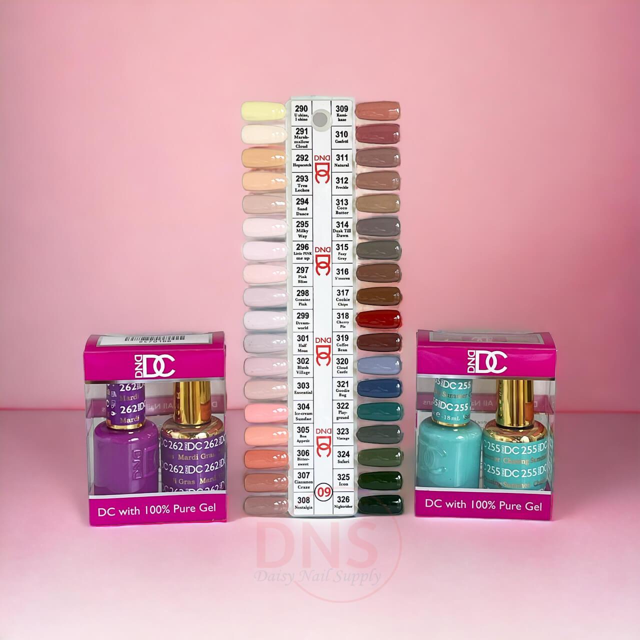 DC DUO Gel & Matching Nail Lacquer (36 Colors #290-->#326)