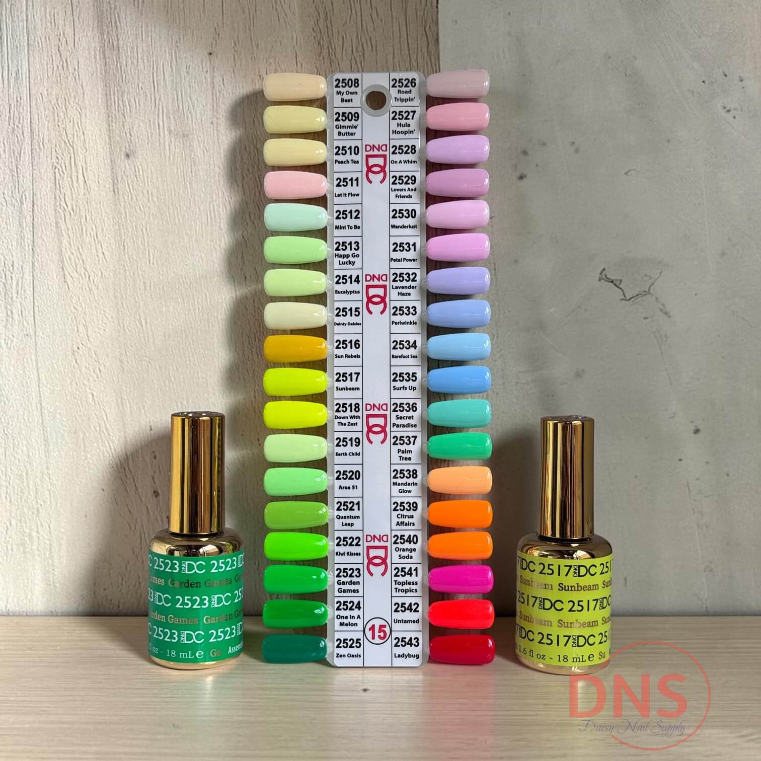 DC Gel Polish ONLY - Set 36 Colors from #2508 --> #2543 + free Color chart