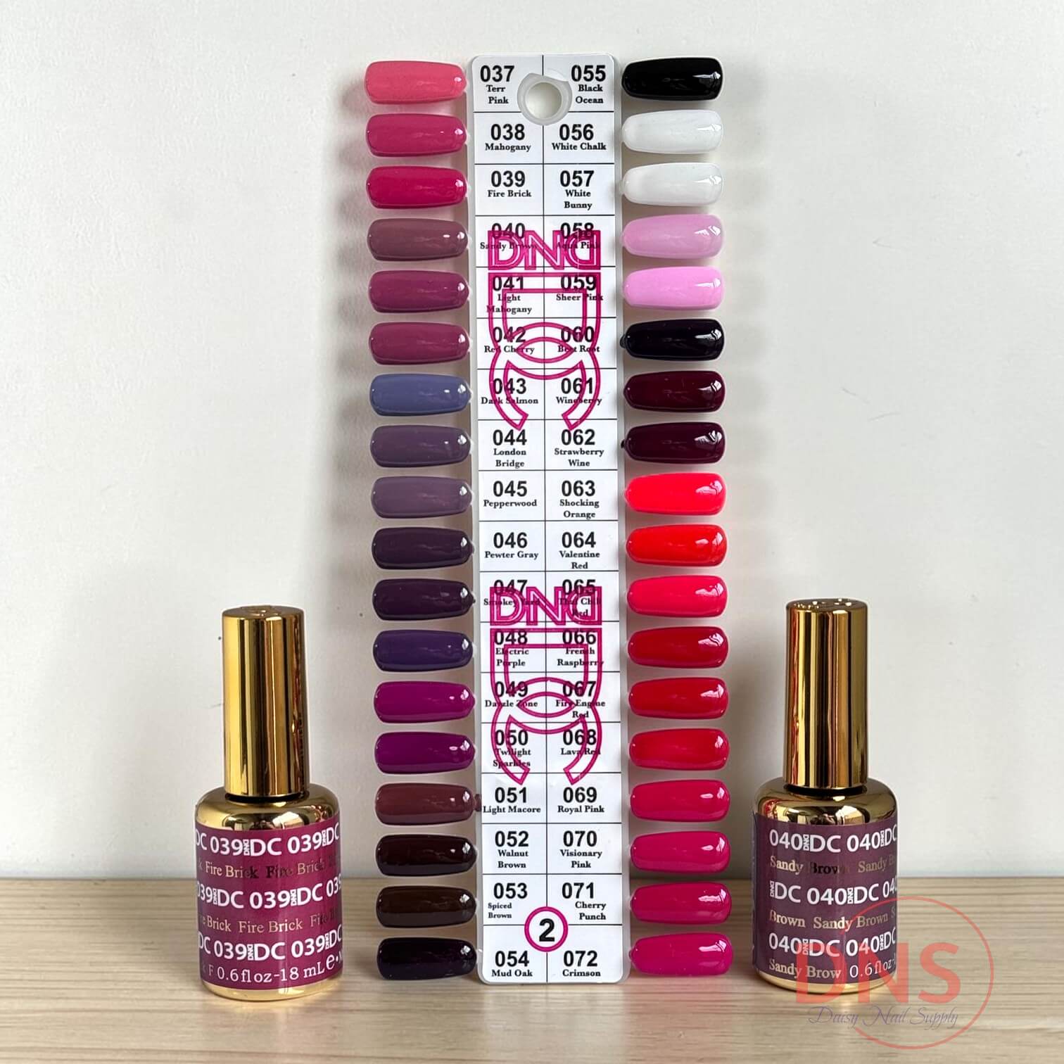 DC Gel Polish ONLY - Set 36 Colors from #037 --> #072 + free Color chart