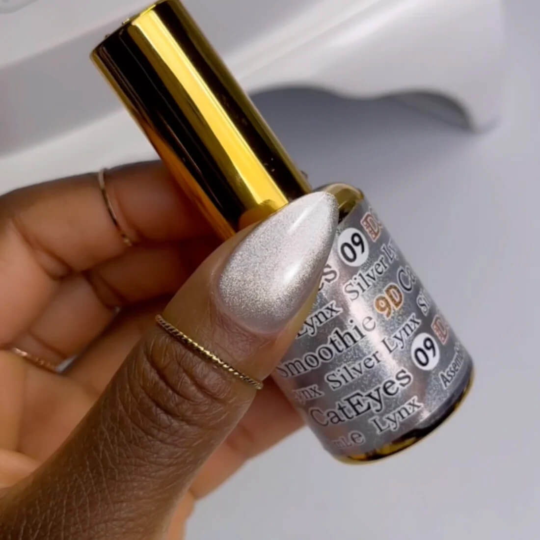 DC Gel Polish 9D Cat Eye 0.5 Oz - Smoothie #09 – Silver Lynx