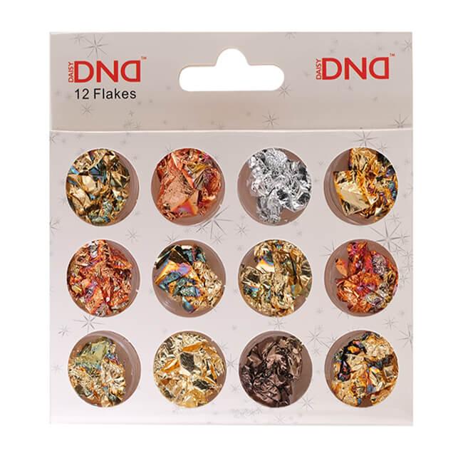 DND 12 Multi-Color Foil Flakes Nail Design