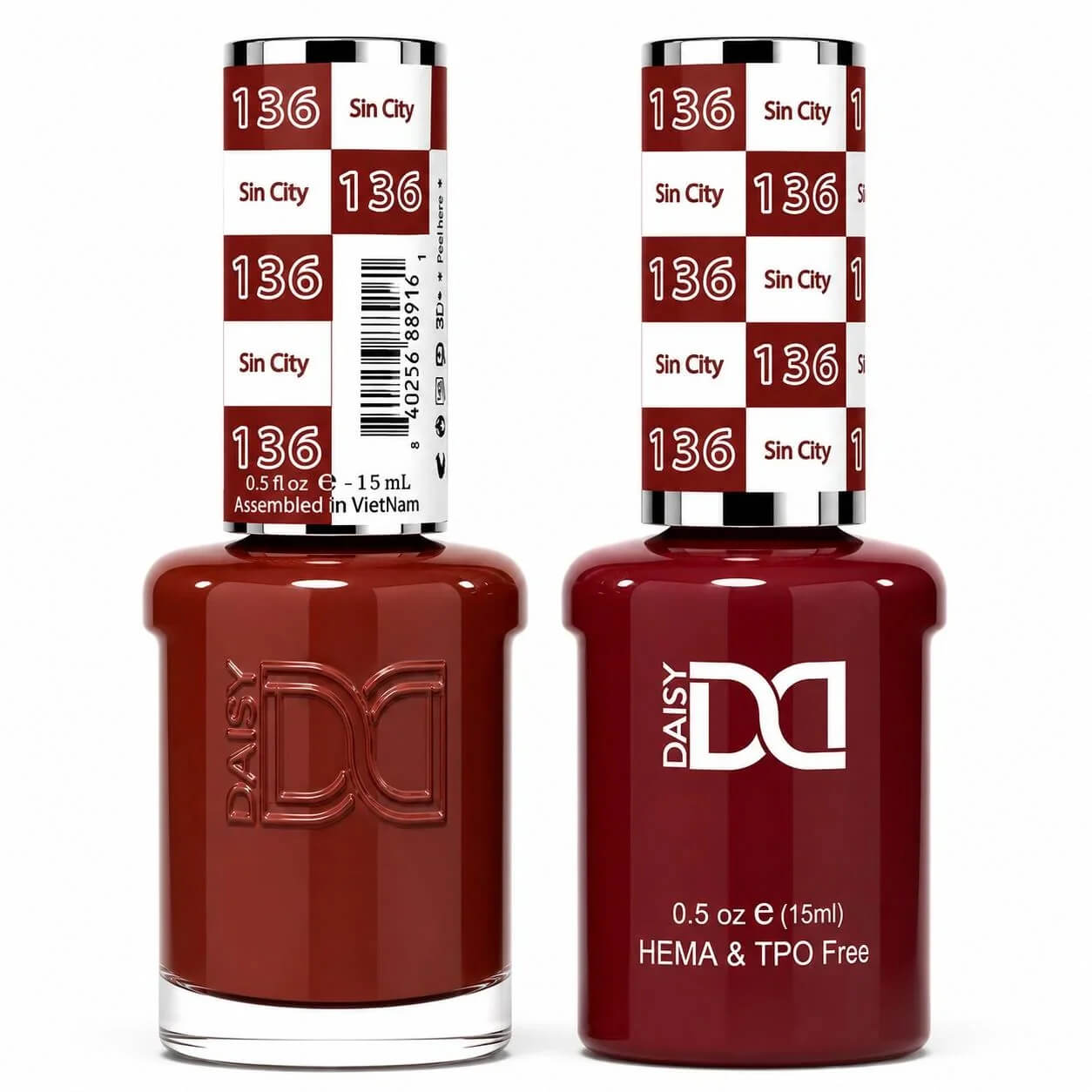 DND DUO Gel & Matching Nail Lacquer HEMA FREE - #136