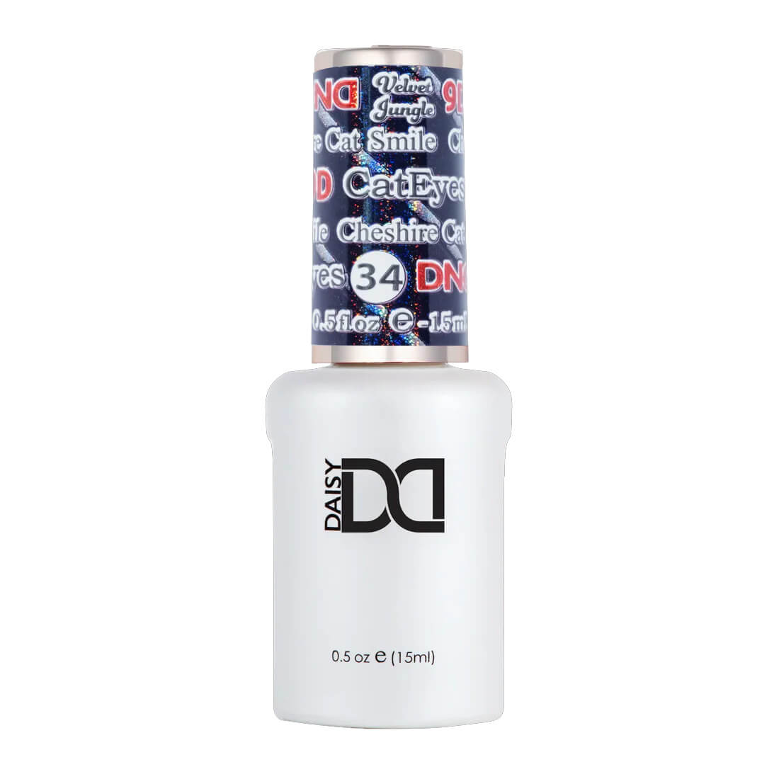 DND Gel Polish 9D Cat Eye Velvet Jungle - #34 Cheshire Cat Smile