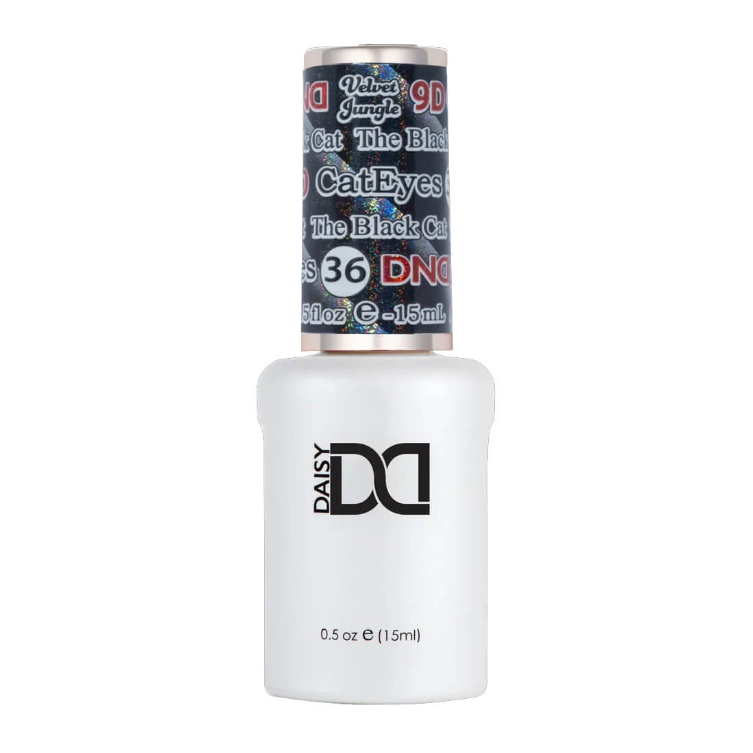 DND Gel Polish 9D Cat Eye Velvet Jungle - #36 The Black Cat