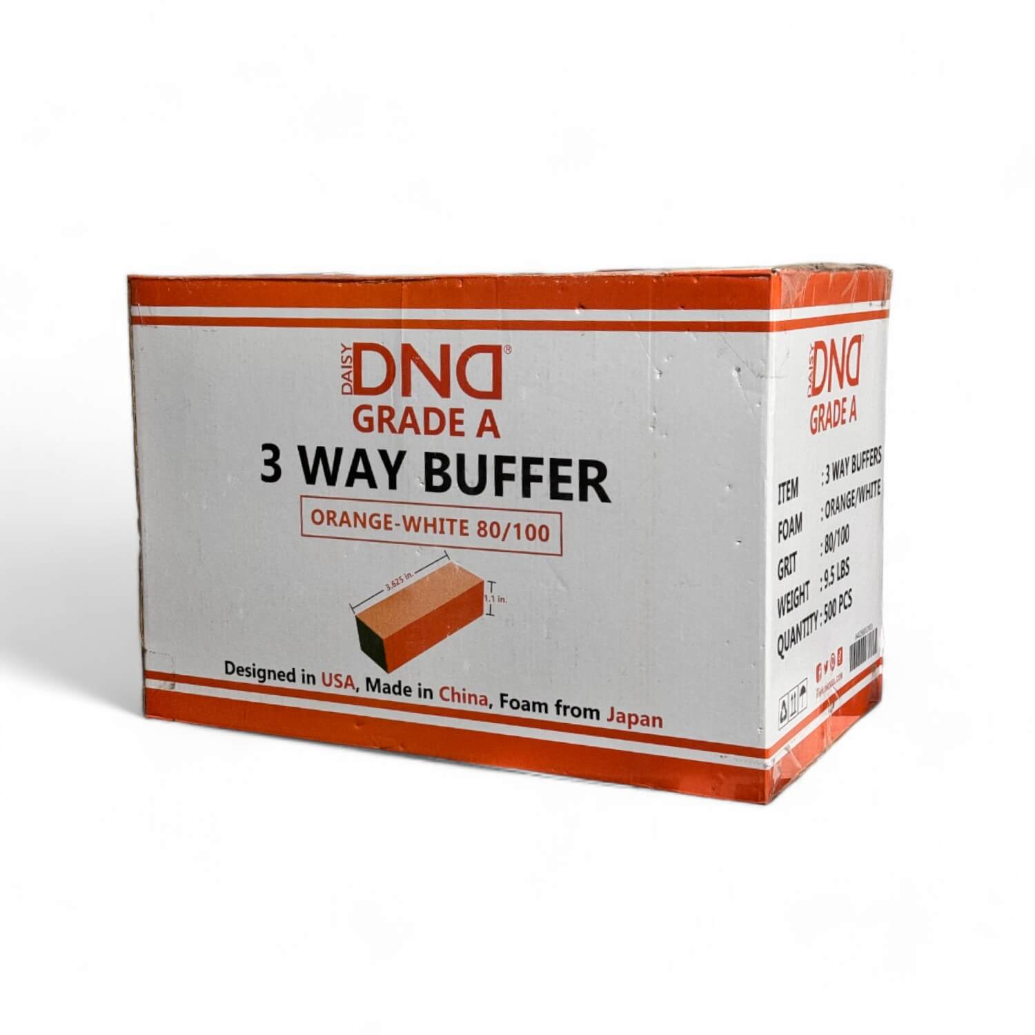 DND Grade A 3 Way Orange Buffer Grit 80/100