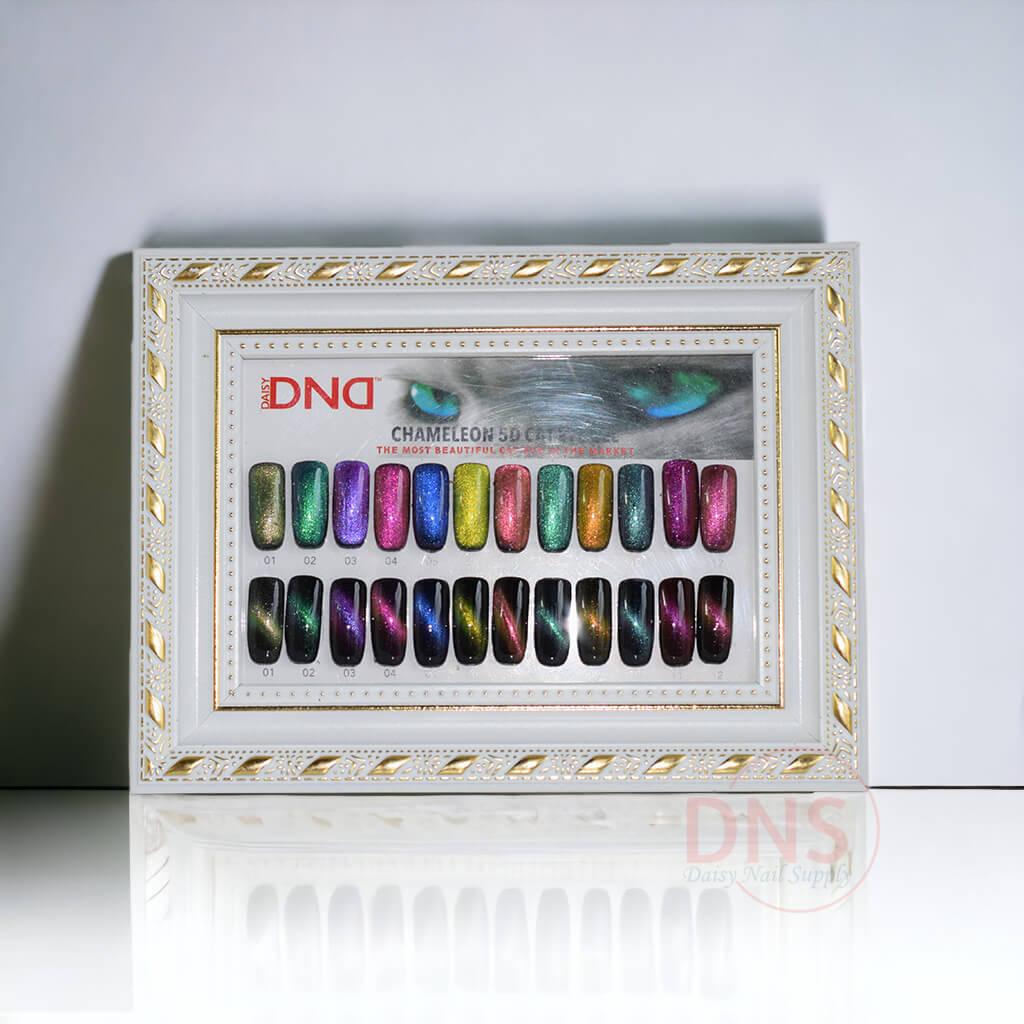 DND 5D Gel Cat Eye Collection 12 Collors + 1 Magnet + 1 Color Chart