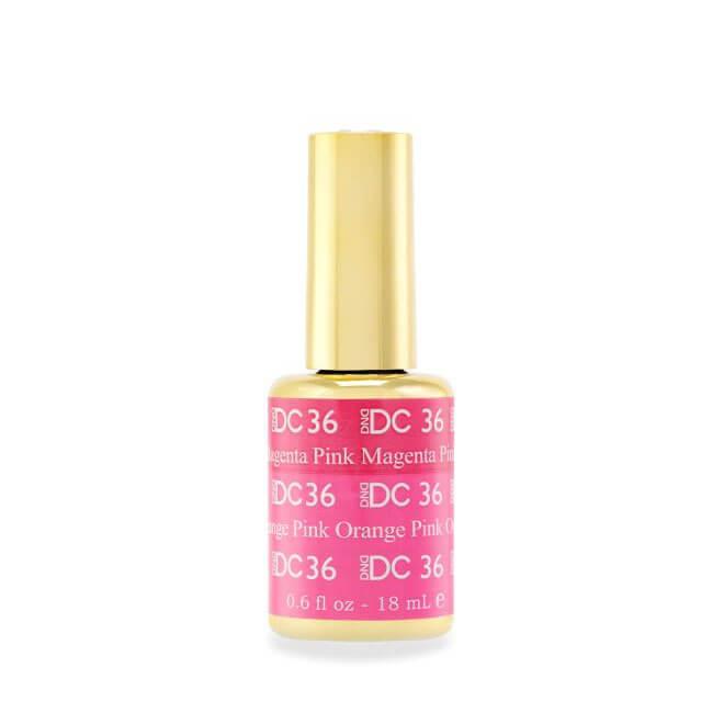 DND DC Mood Changing Color Gel Polish 0.5 oz - #36 Magenta Pink To Orange Pink