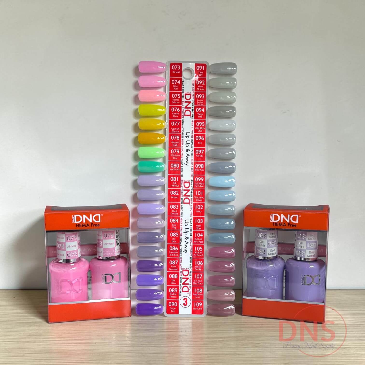 DND DUO Gel & Matching Nail Lacquer HEMA Free (36 Colors #073-->#109)