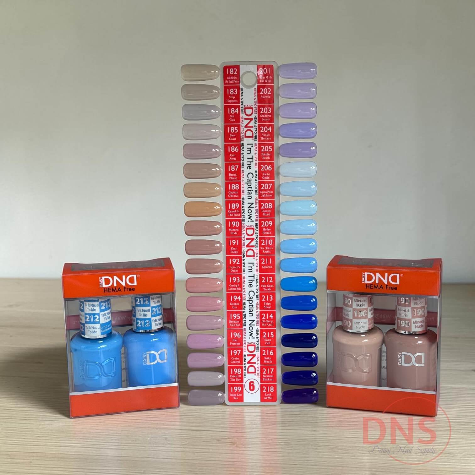 DND DUO Gel & Matching Nail Lacquer HEMA Free (36 Colors #182-->#218)