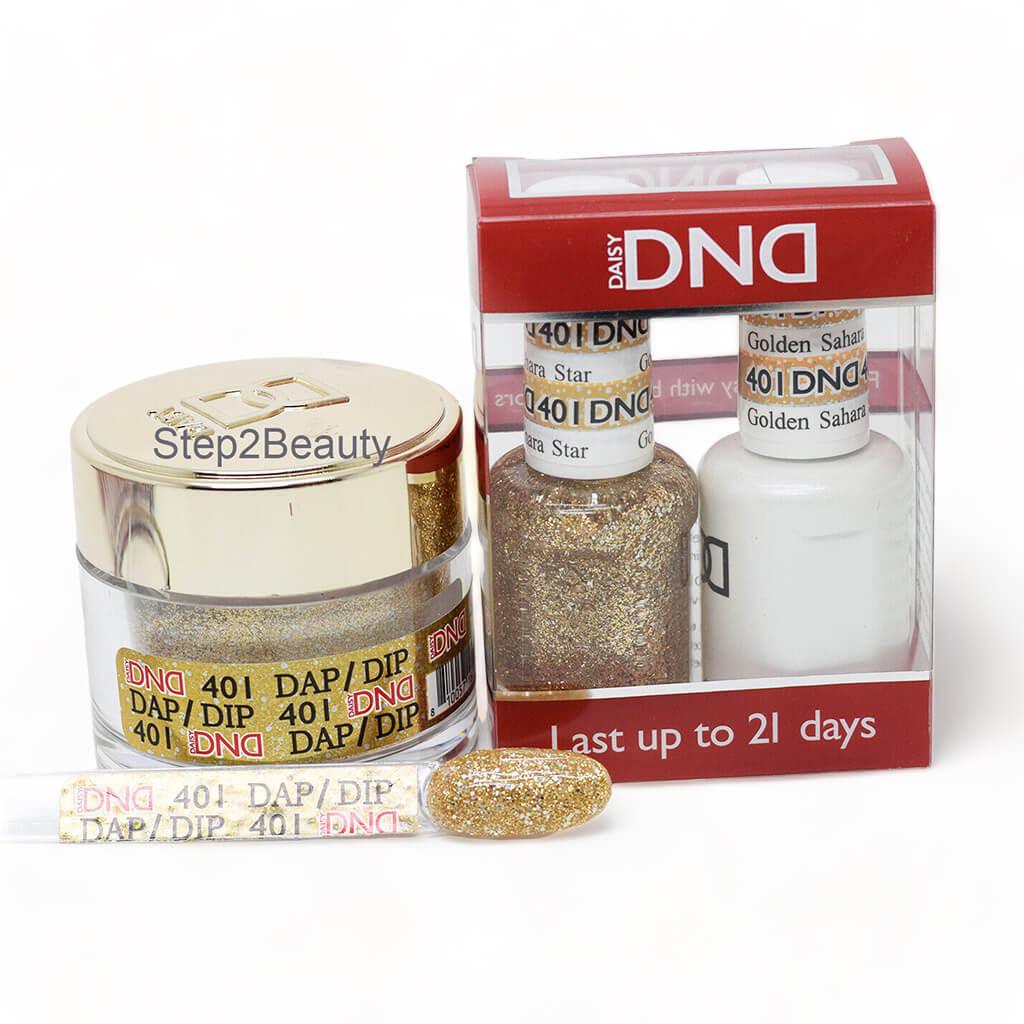 DND Trio Gel + Nail Lacquer + Dip Powder #401