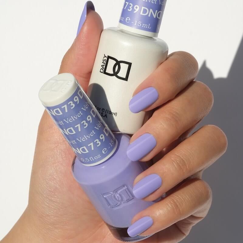 DND Duo Gel Polish & Matching Nail Lacquer #739 Velvet