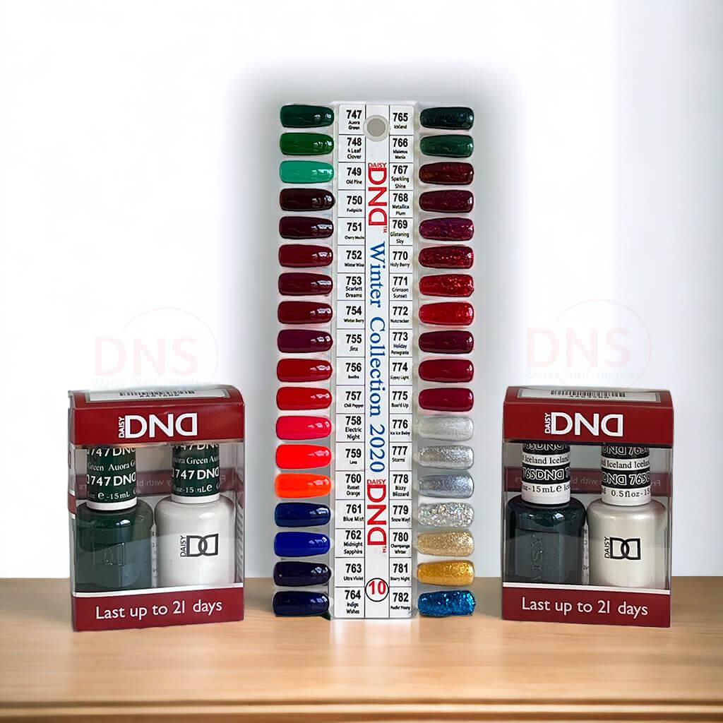 DND DUO Gel & Matching Nail Lacquer (36 sets + Free Color Chart Board #10)