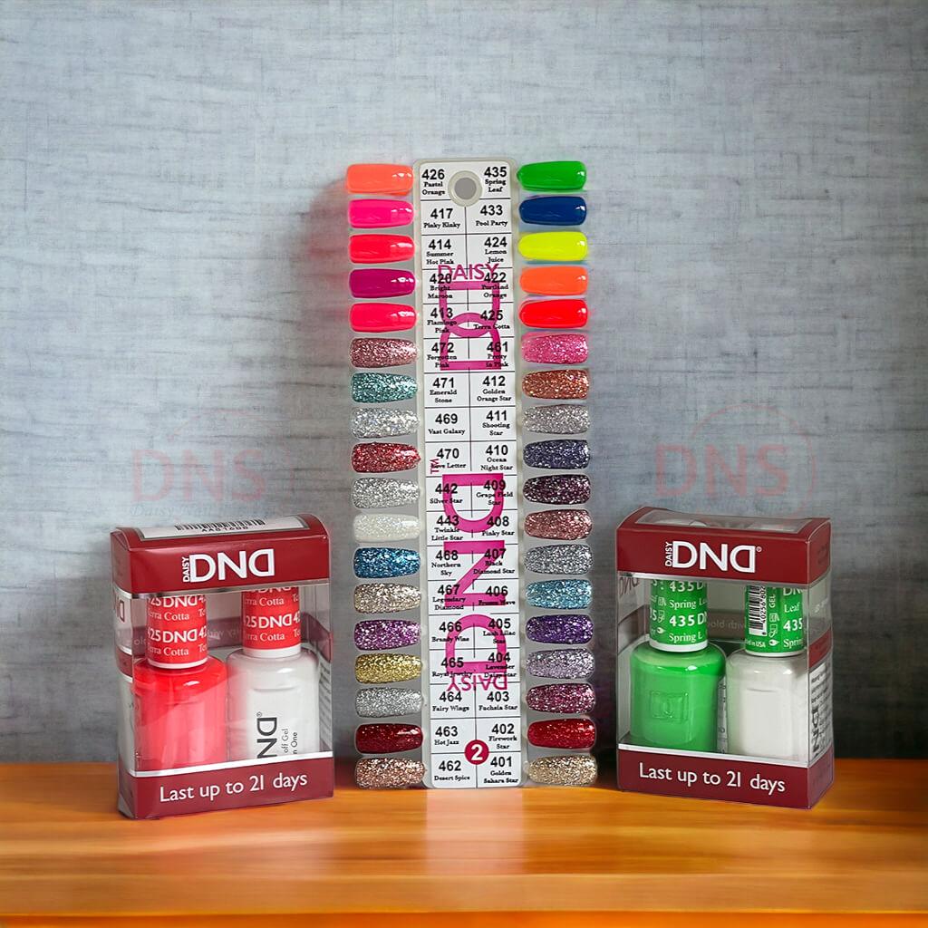 DND DUO Gel & Matching Nail Lacquer (36 sets + Free Color Chart Board #2)