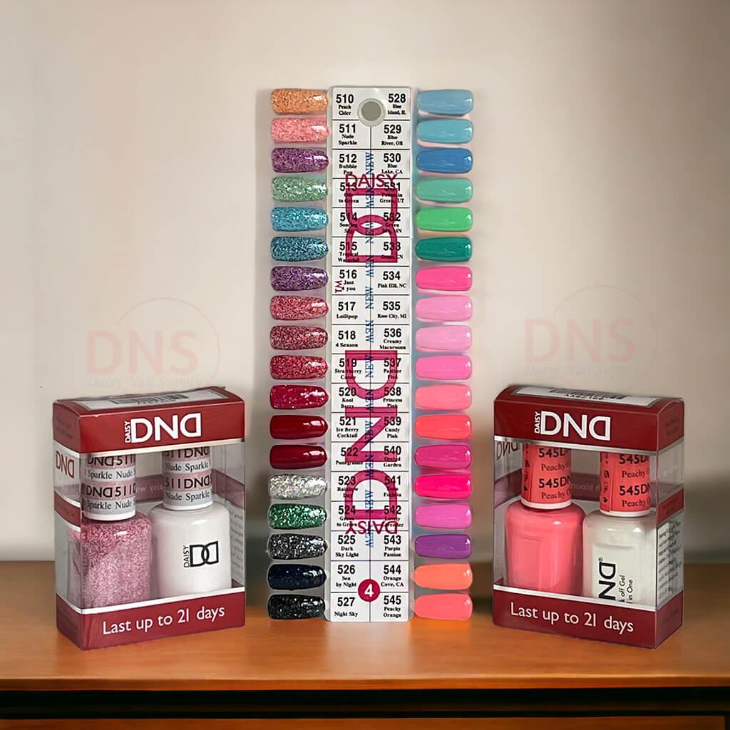 DND DUO Gel & Matching Nail Lacquer (36 sets + Free Color Chart Board #4)