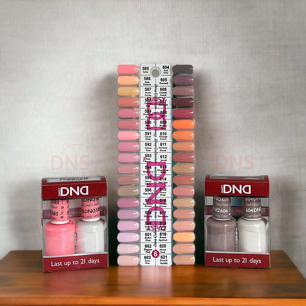 DND DUO Gel & Matching Nail Lacquer (36 sets + Free Color Chart Board #6)