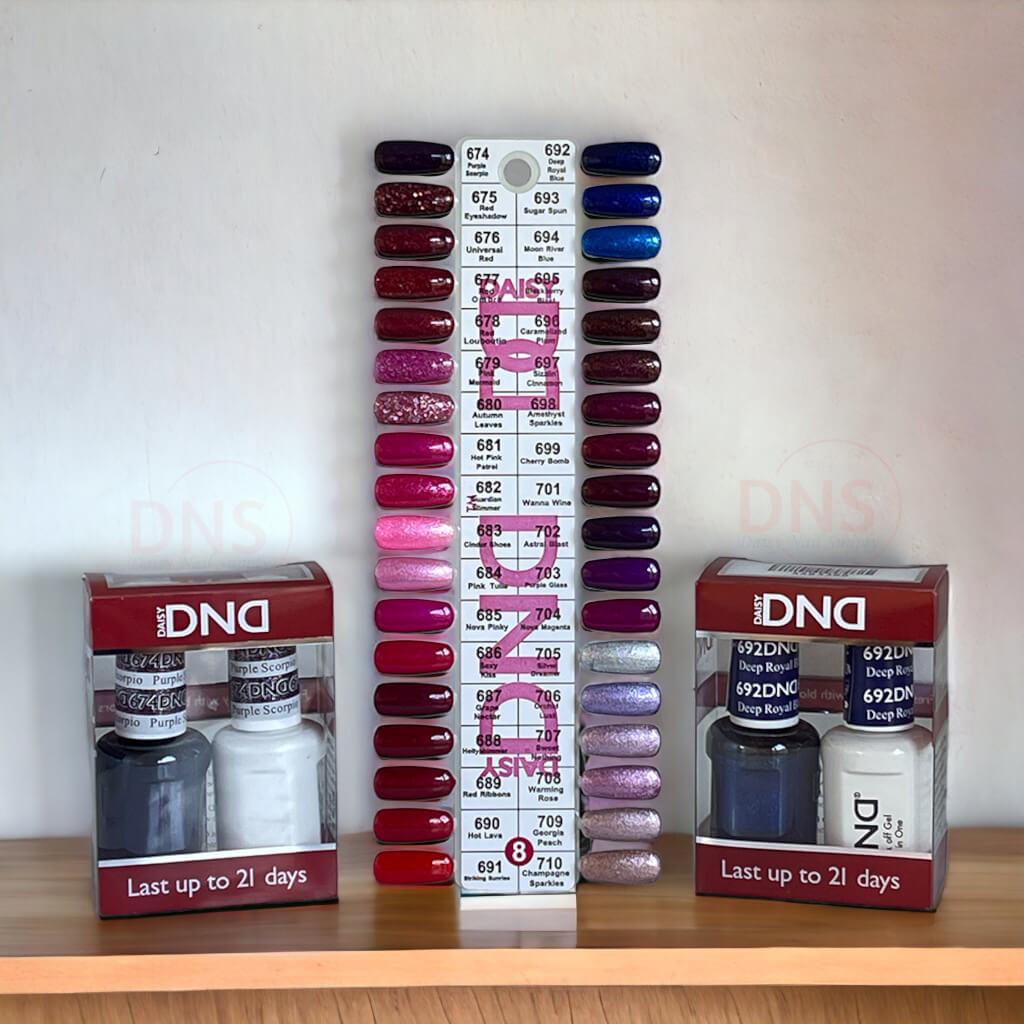 DND DUO Gel & Matching Nail Lacquer (36 sets + Free Color Chart Board #8)