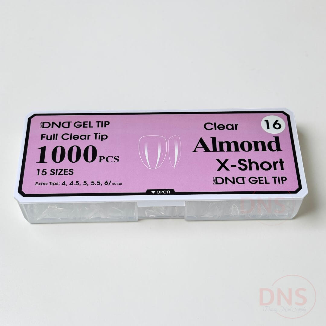 DND Full Clear Gel Tip #16 - Almond X-Short