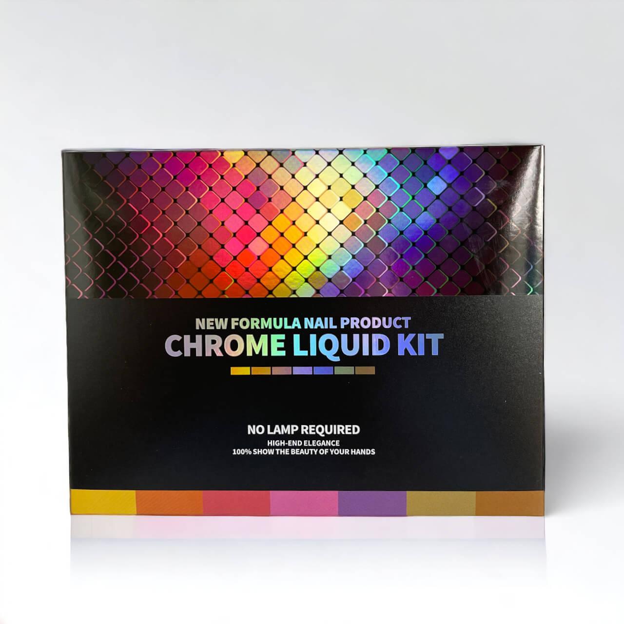 DNS Nail Chome Liquid Aurora Kit