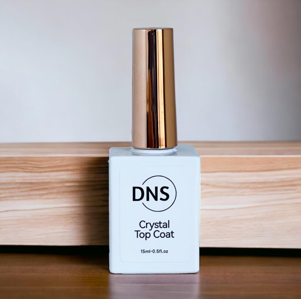 DNS Soak Off Gel Crystal Top Coat 0.5 Oz