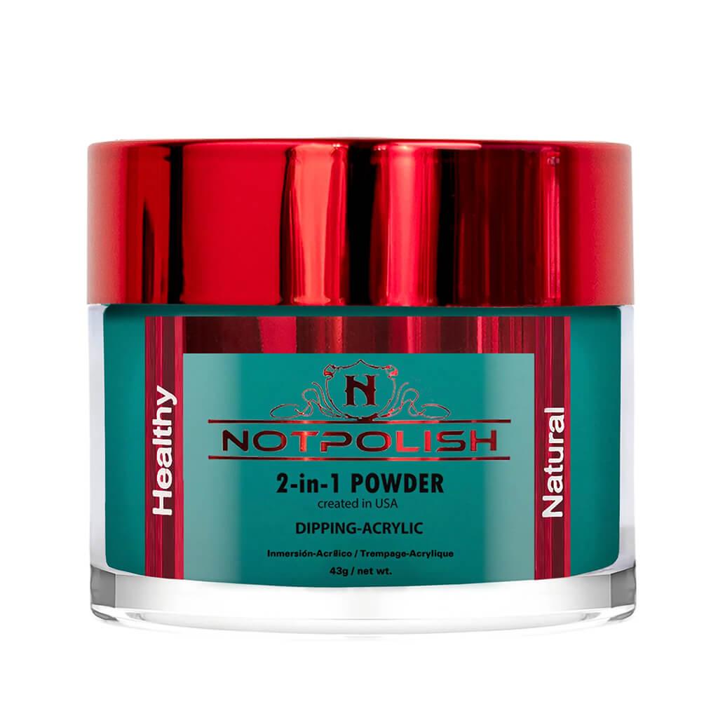 NotPolish Dip Powder 2 Oz - M 106 I Don't Kiss & Teal