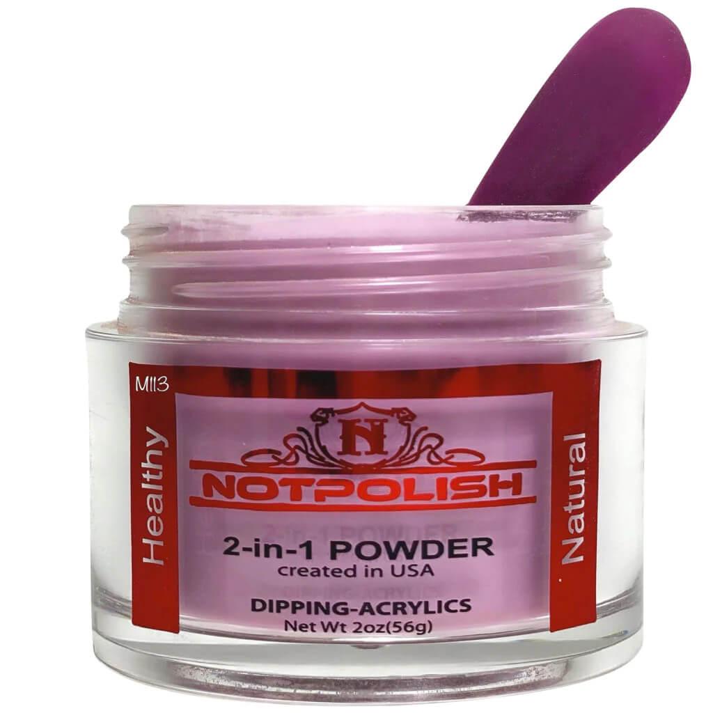 NotPolish Dip Powder 2 Oz - M 113 Big Plum