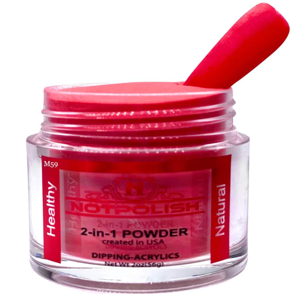 NotPolish Dip Powder 2 Oz - M 59 Fire Engine