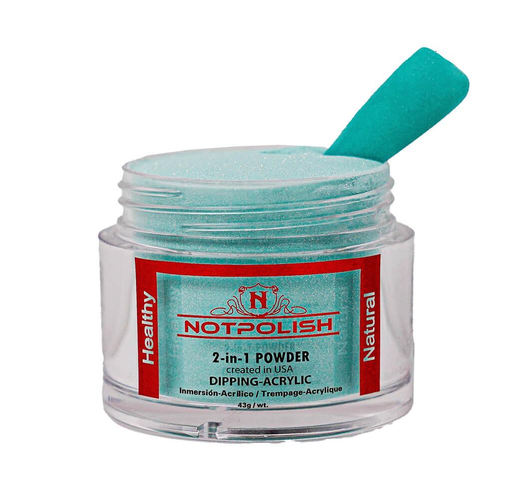 NotPolish Dip Powder 2 Oz - M 97 Pleasant Teal