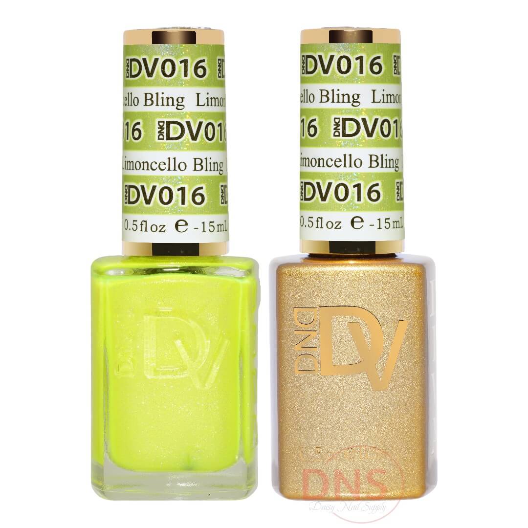 Diva Duo 1 Nail Lacquer + 1 Gel Polish - #016 Limoncello Bling