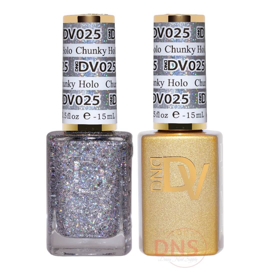 Diva Duo 1 Nail Lacquer + 1 Gel Polish - #025 Chunky Holo