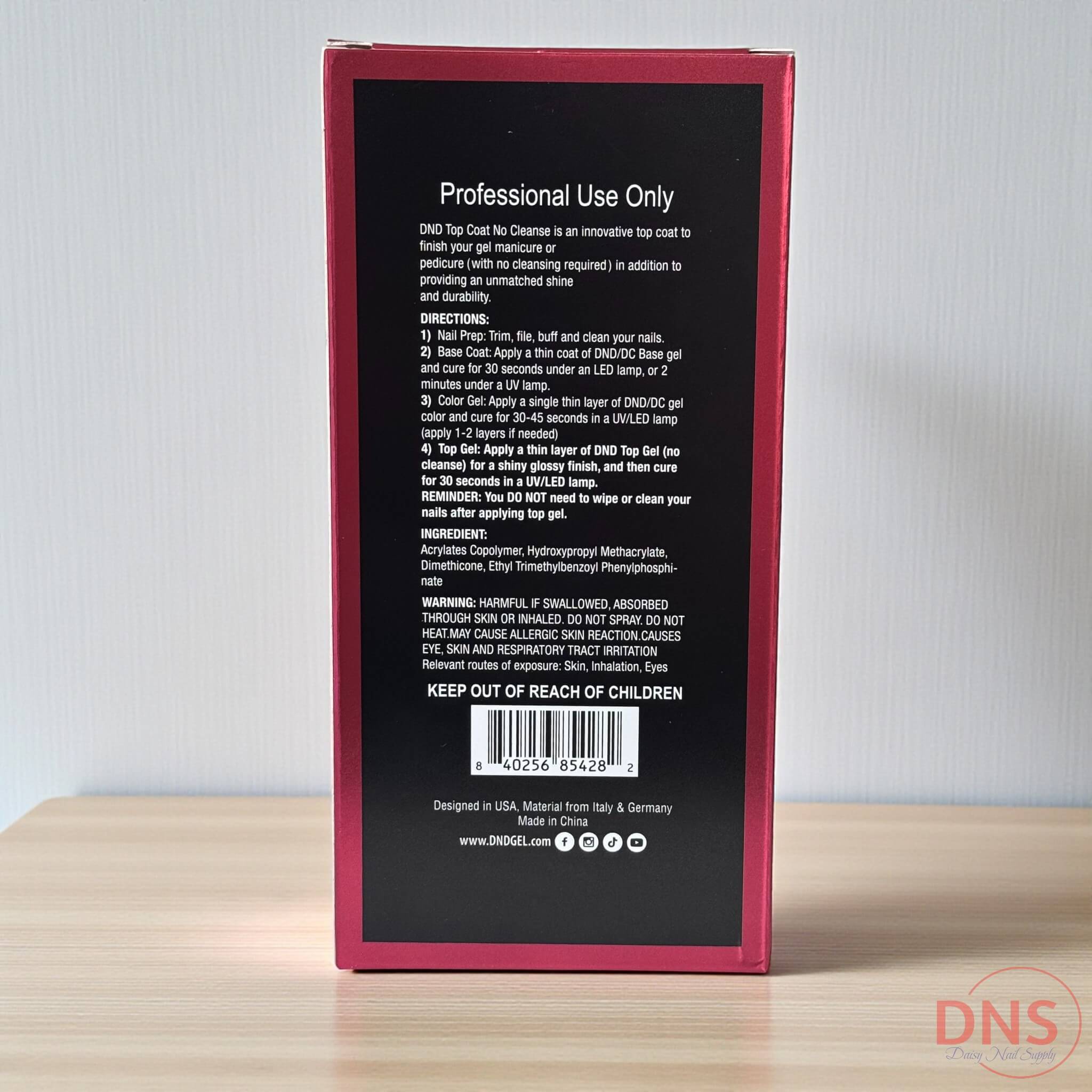 DND Diva Top Gel Premium Super Shine Refill 8 Fl Oz