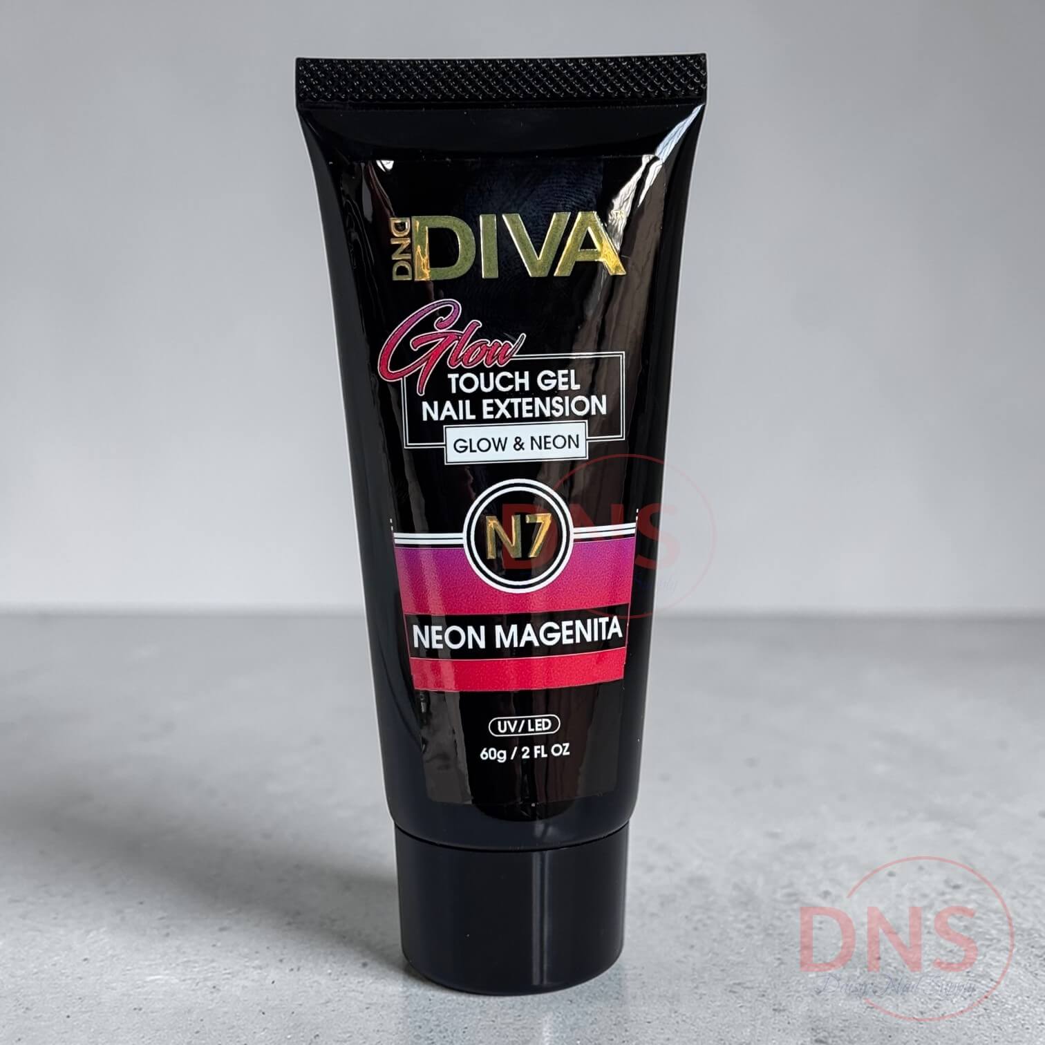 Diva Touch Gel Nail Extension 2 Fl Oz - N7 Neon Magentia