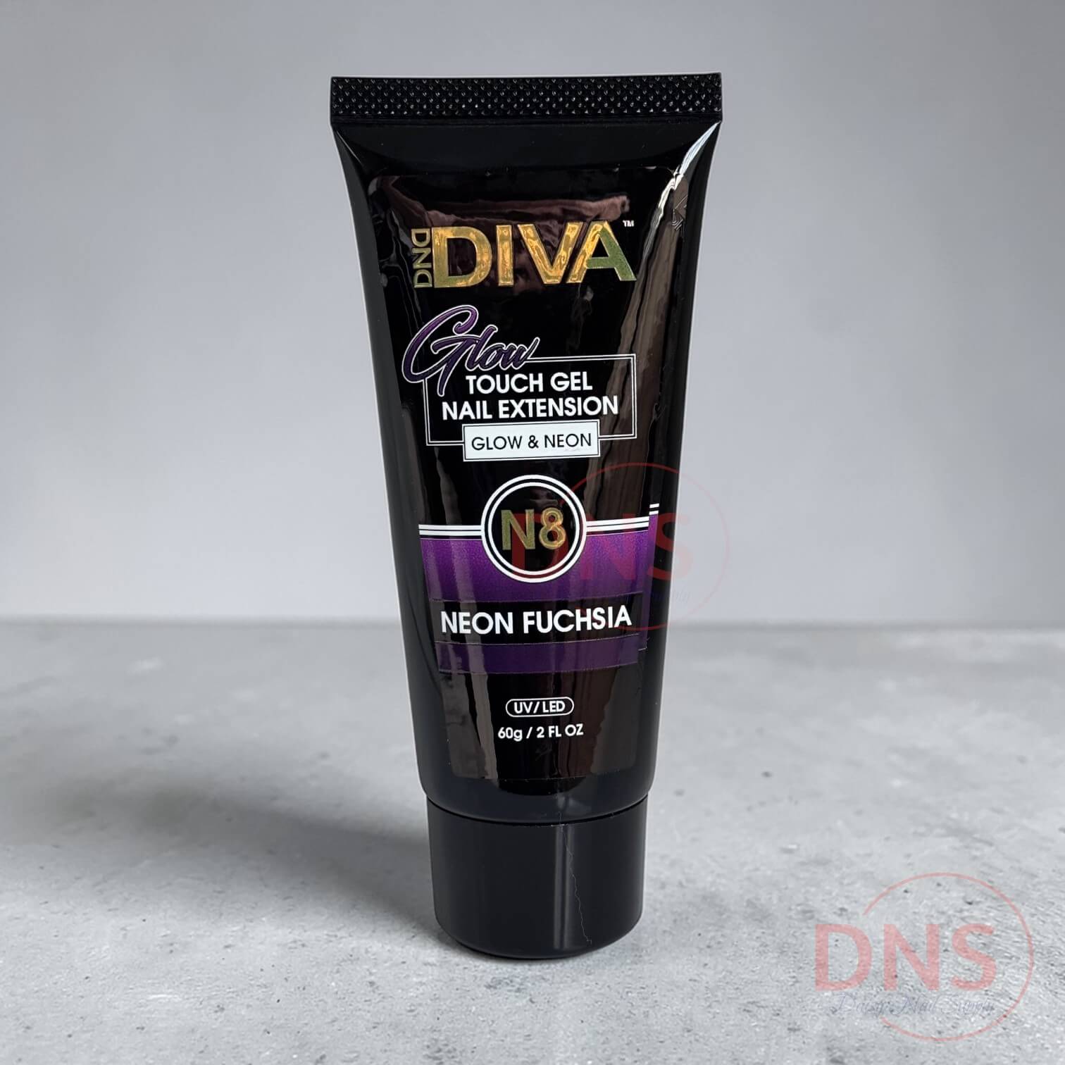 Diva Touch Gel Nail Extension 2 Fl Oz - N8 Neon Fushia
