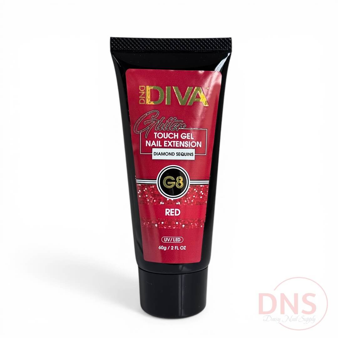 Diva Touch Gel Nail Extension 2 Fl Oz - G8 Red