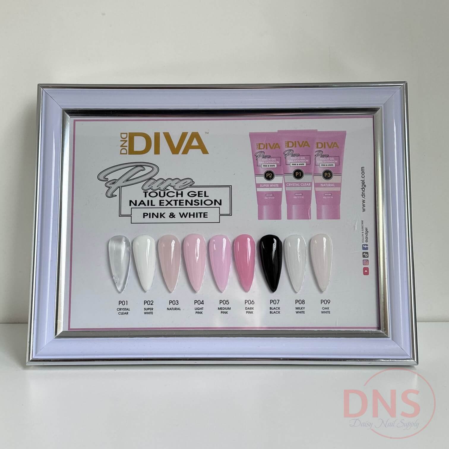 Diva Touch Gel Nail Extension 2 Fl Oz - P2 Super White