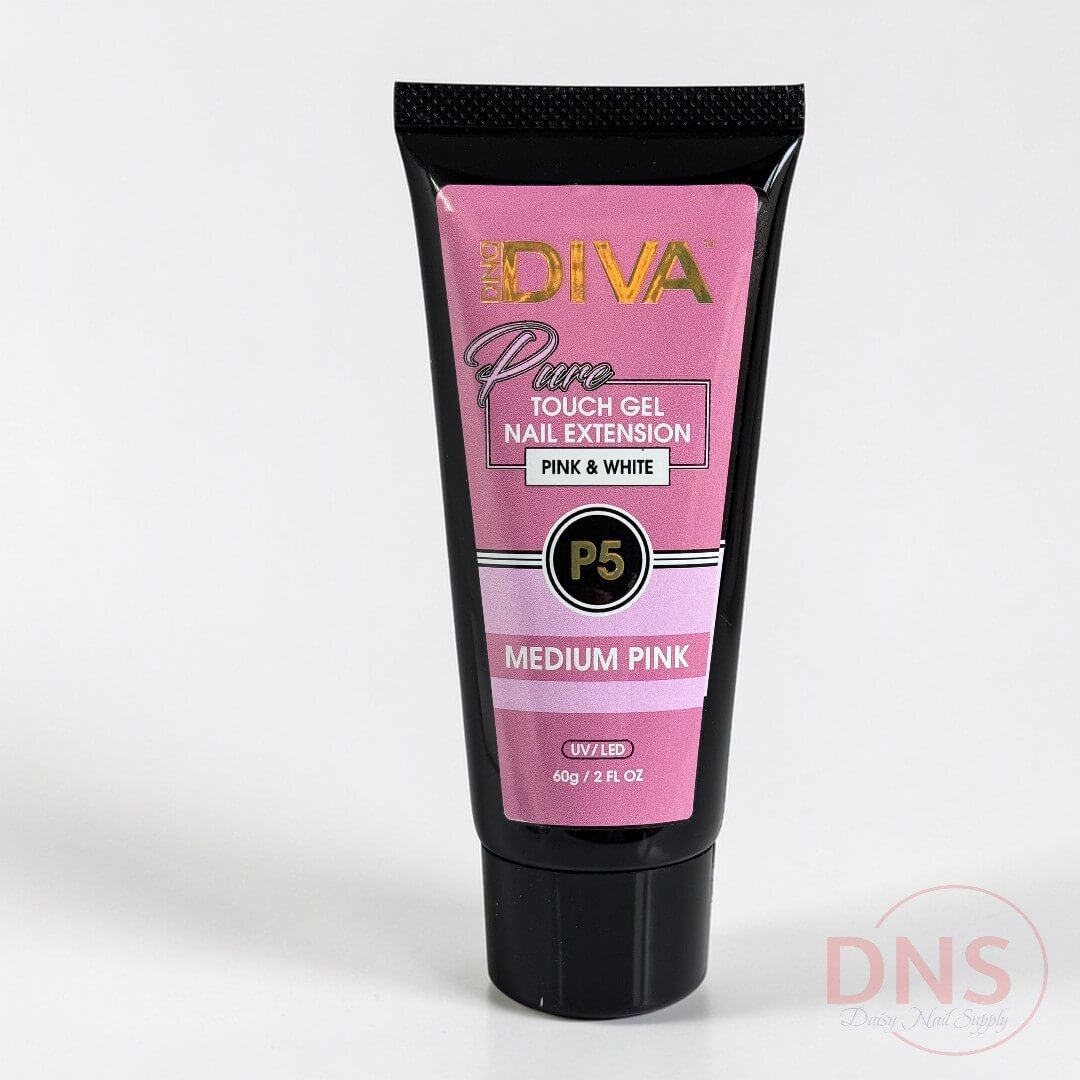Diva Touch Gel Nail Extension 2 Fl Oz - P5 Medium Pink