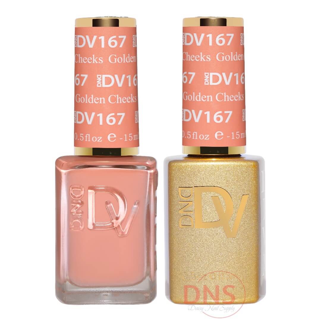 Diva Duo 1 Nail Lacquer + 1 Gel Polish - #167 Golden Cheeks