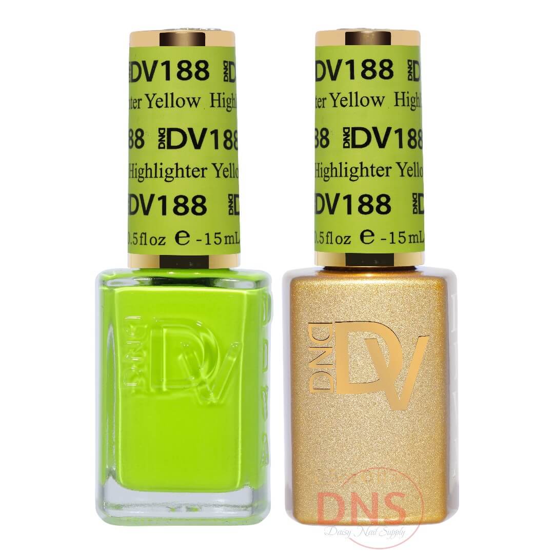 Diva Duo 1 Nail Lacquer + 1 Gel Polish - #188 Highlighter Yellow