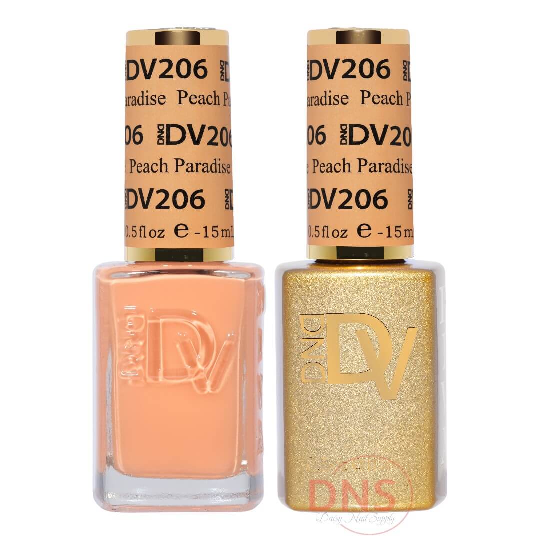 Diva Duo 1 Nail Lacquer + 1 Gel Polish - #206 Peach Paradise