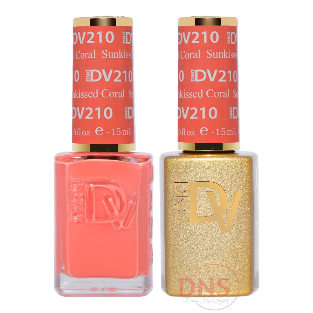 Diva Duo 1 Nail Lacquer + 1 Gel Polish - #210 Sunkissed Coral