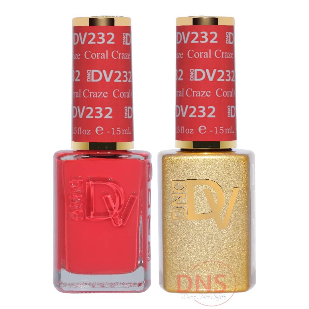 Diva Duo 1 Nail Lacquer + 1 Gel Polish - #232 Coral Craze