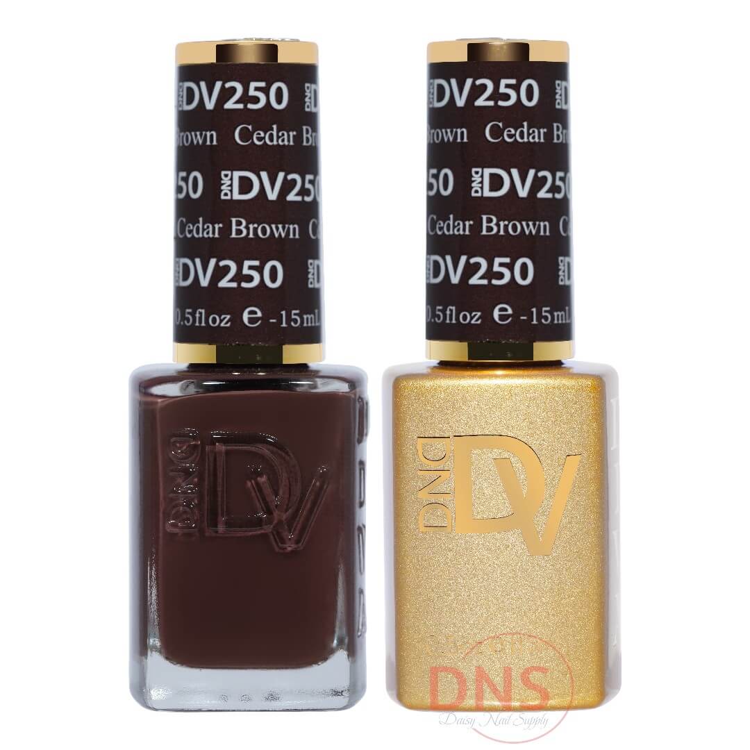 Diva Duo 1 Nail Lacquer + 1 Gel Polish - #250 Cedar Brown