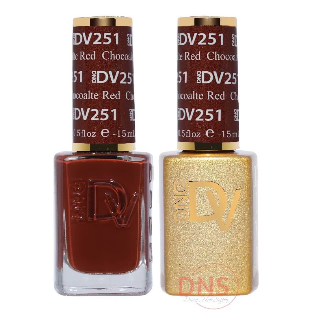 Diva Duo 1 Nail Lacquer + 1 Gel Polish - #251 Chocolate Red